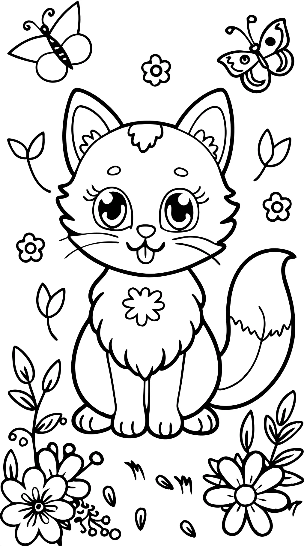 coloriage de chaton